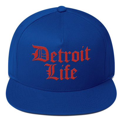 'Detroit Life' Snapback | 5-Panel - Aliform Red