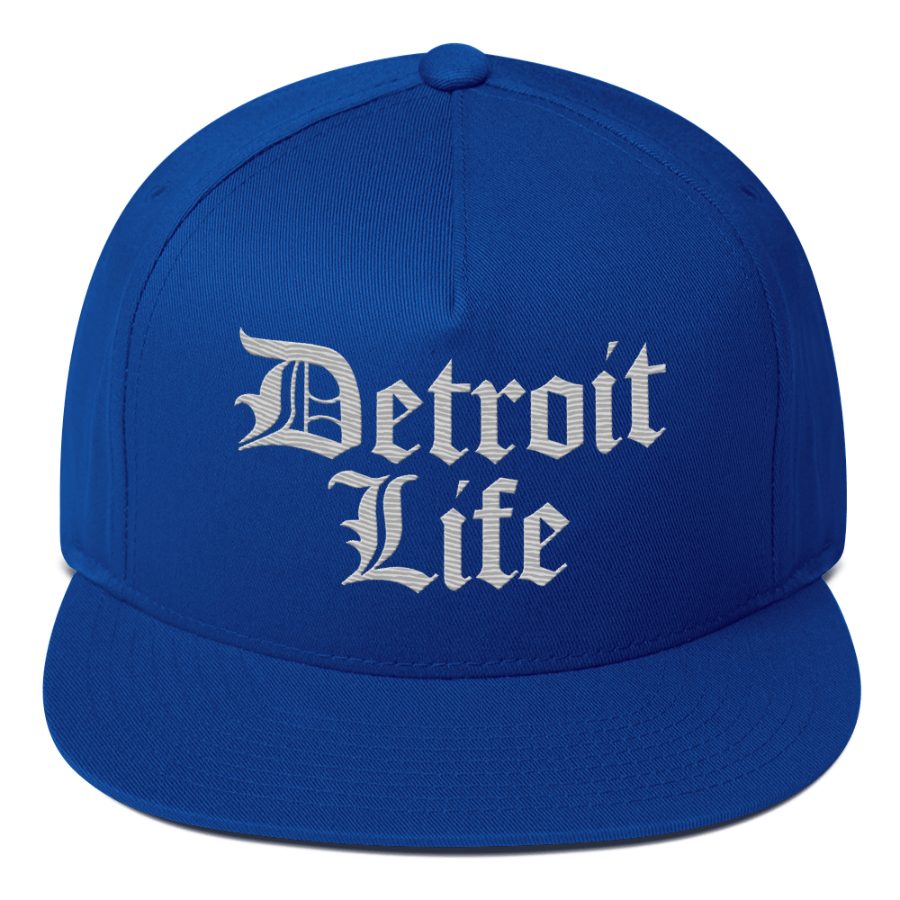 'Detroit Life' Snapback | 5-Panel - Platinum