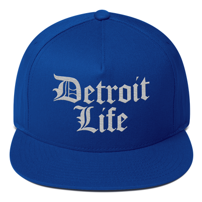 'Detroit Life' Snapback | 5-Panel - Platinum