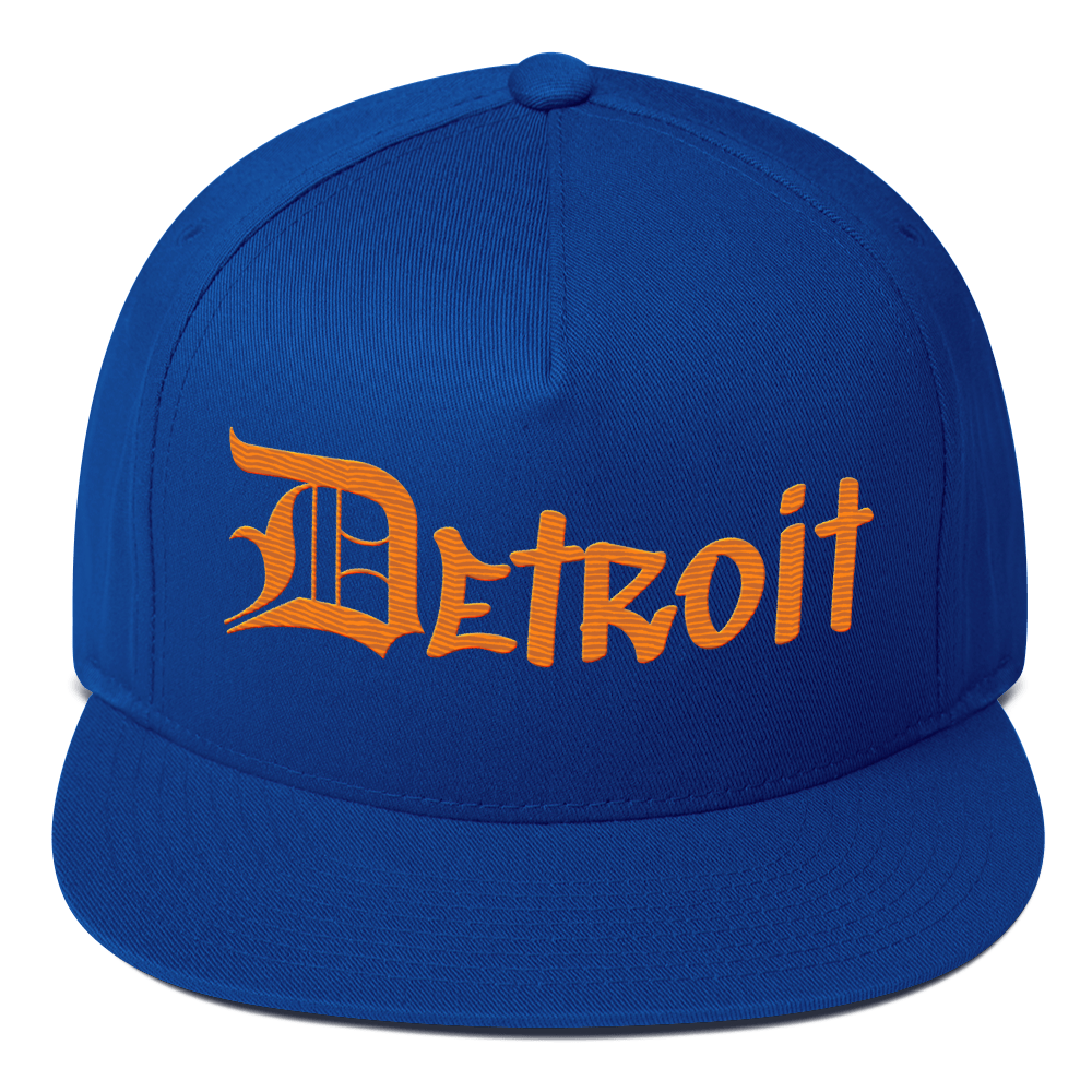 'Detroit' Snapback (OED Tag Font) | Orange