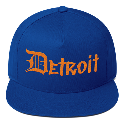 'Detroit' Snapback (OED Tag Font) | Orange