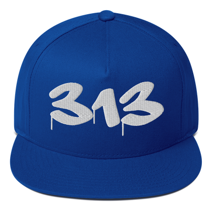 Detroit '313' Snapback (Tag Font) | 5-Panel