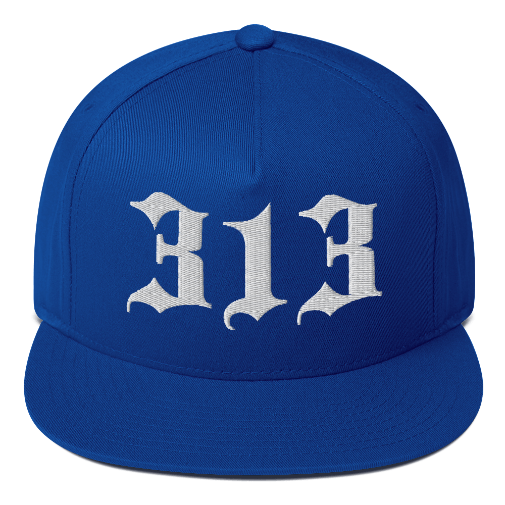 Detroit '313' Snapback (Old English Font) | 5-Panel