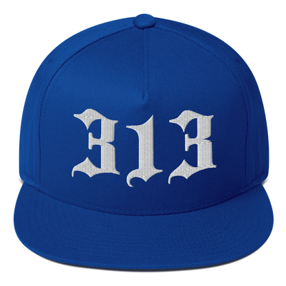 Detroit '313' Snapback (Old English Font) | 5-Panel