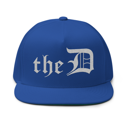 Detroit 'The D' Snapback | 5-Panel - Platinum