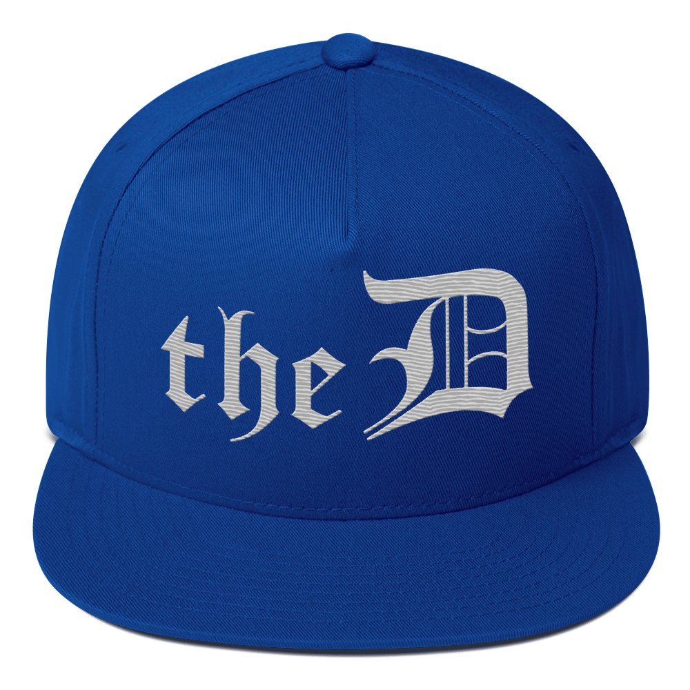 Detroit 'The D' Snapback | 5-Panel - Platinum