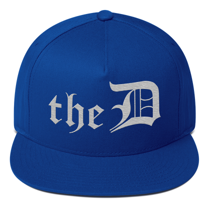 Detroit 'The D' Snapback | 5-Panel - Platinum