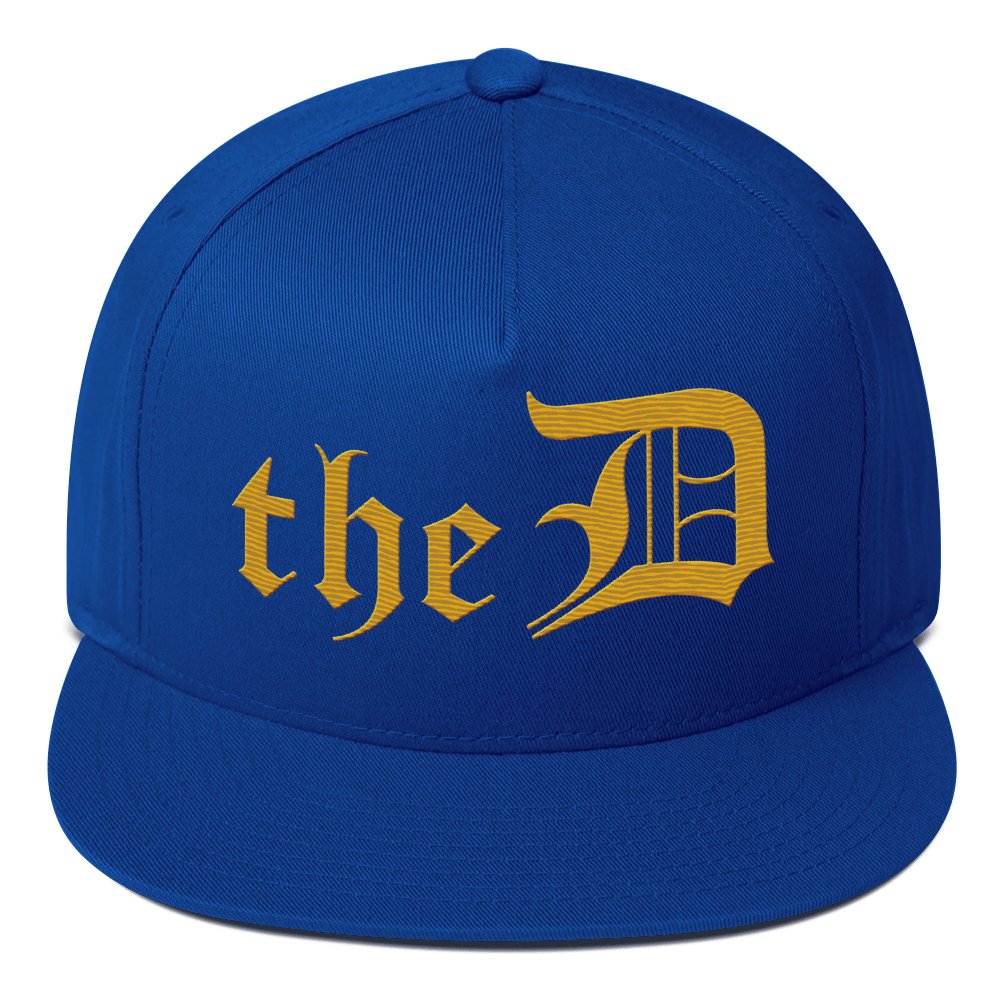 Detroit 'The D' Snapback | 5-Panel - Gold