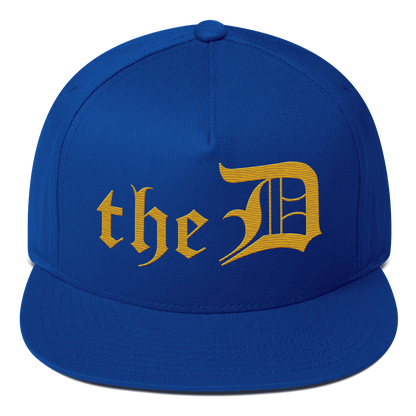 Detroit 'The D' Snapback | 5-Panel - Gold