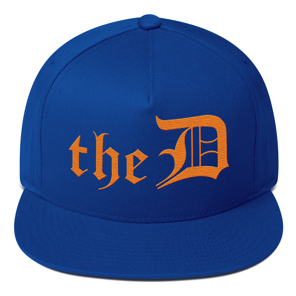 Detroit 'The D' Snapback | 5-Panel - Orange