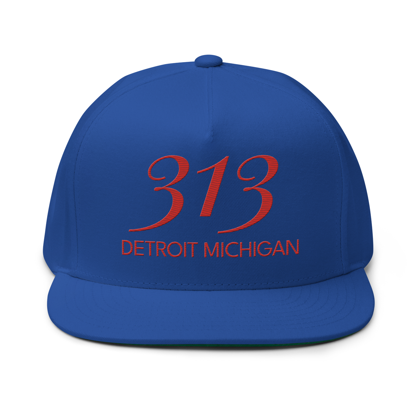 '313 Detroit Michigan' Snapback | 5-Panel - Aliform Red