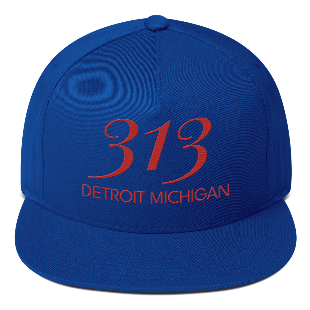 '313 Detroit Michigan' Snapback | 5-Panel - Aliform Red