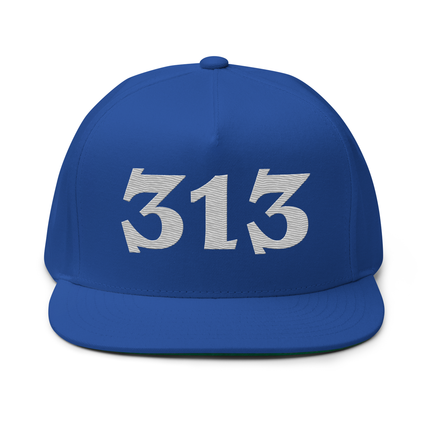 Detroit '313' Snapback | 5-Panel - Platinum