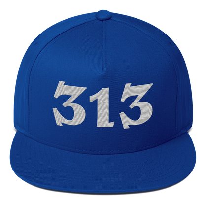 Detroit '313' Snapback | 5-Panel - Platinum