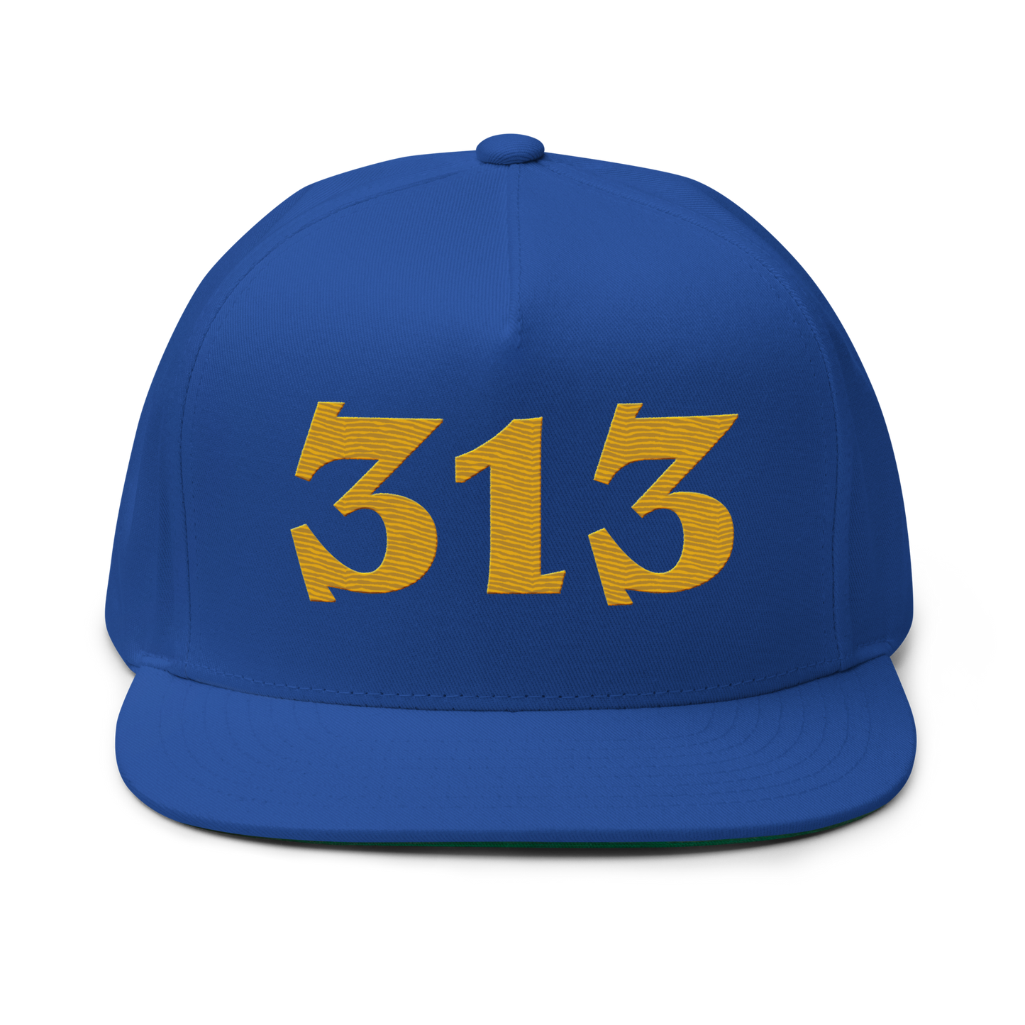 Detroit '313' Snapback | 5-Panel - Gold