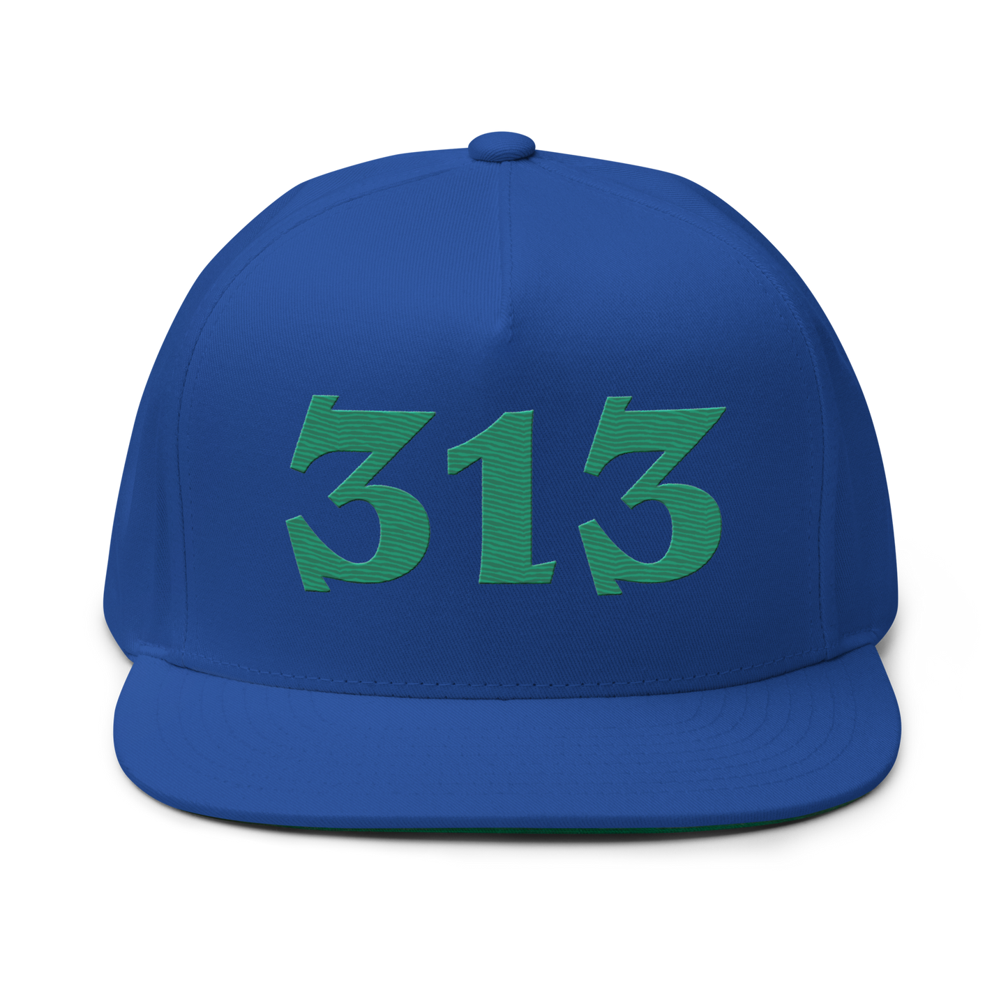 Detroit '313' Snapback | 5-Panel - Emerald Green