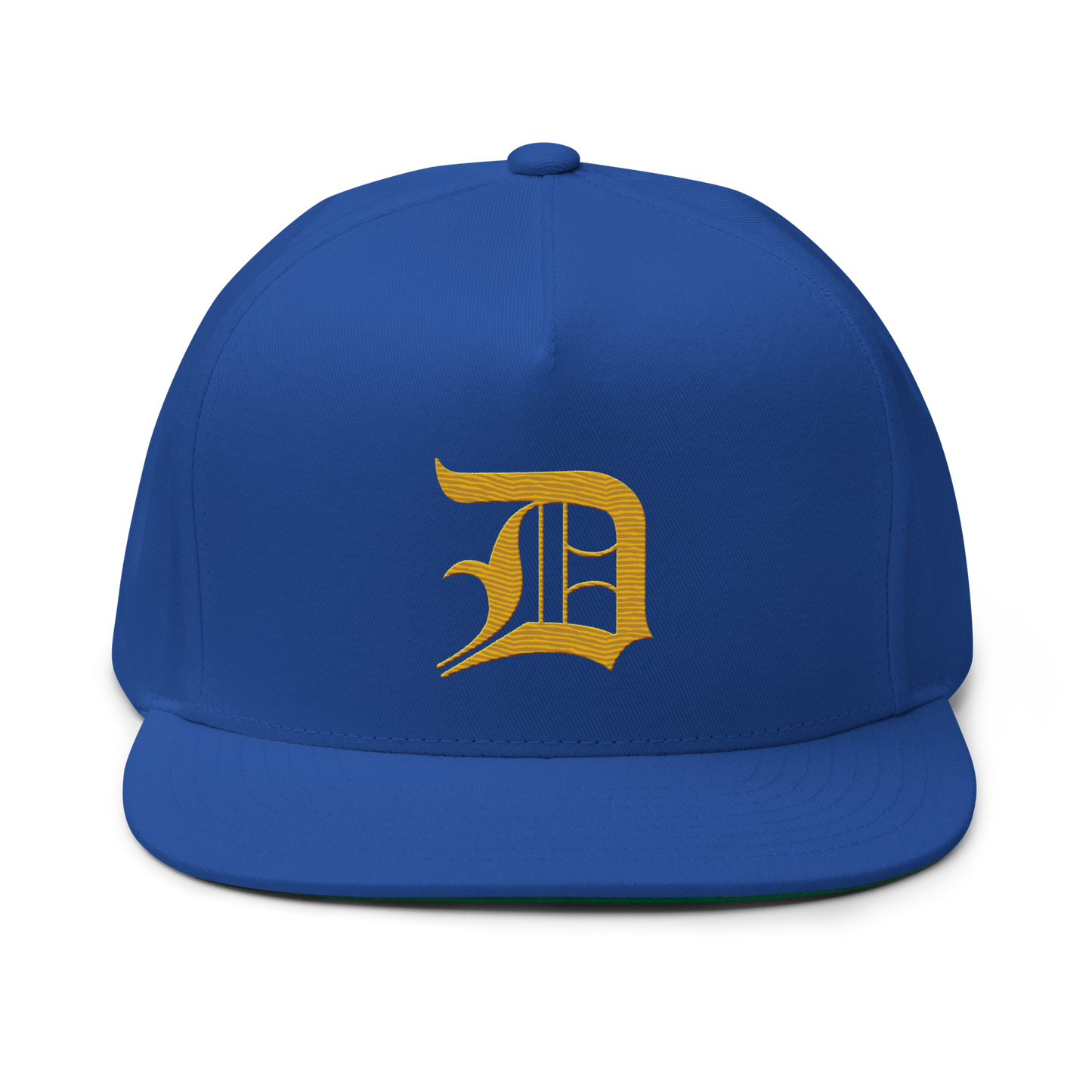 Detroit 'Old English D' Flat Bill Snapback (Gold)