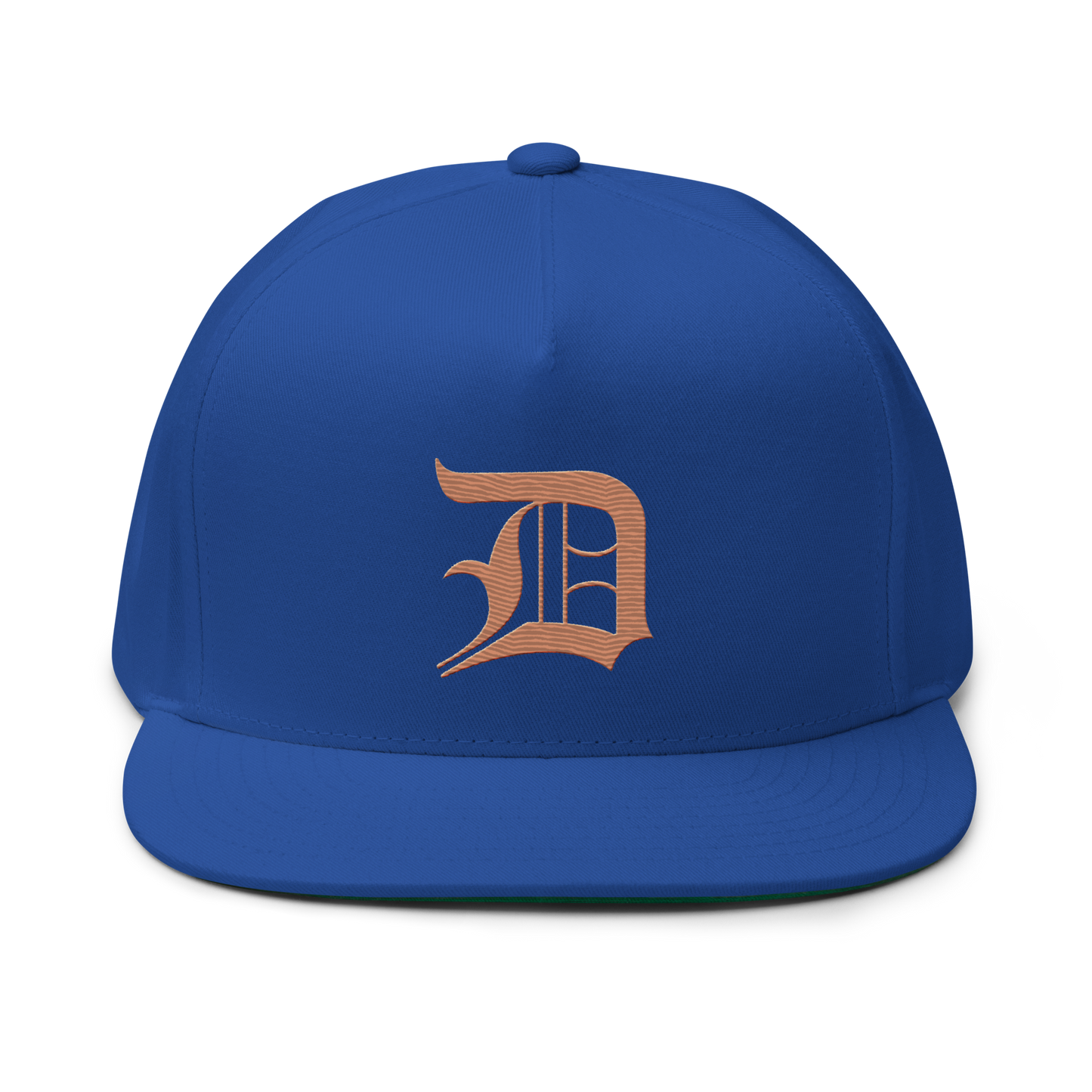 Detroit 'Old English D' Flat Bill Snapback (Copper Color)