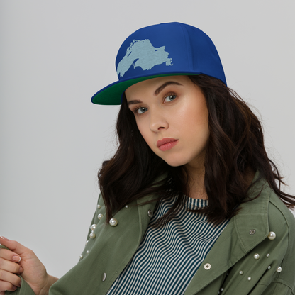 Lake Superior Snapback | 5-Panel - Opal Blue