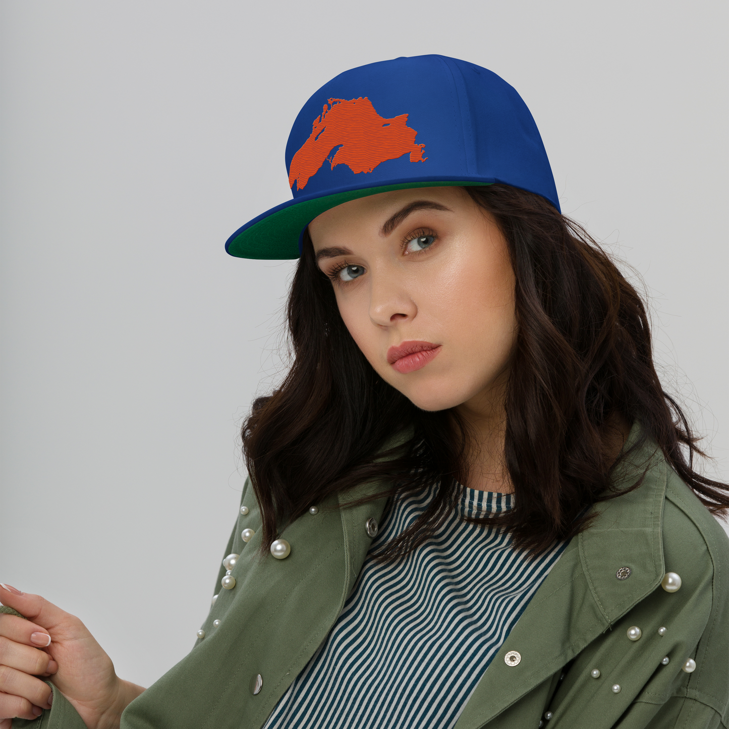 Lake Superior Snapback | 5-Panel - Maple Leaf Orange