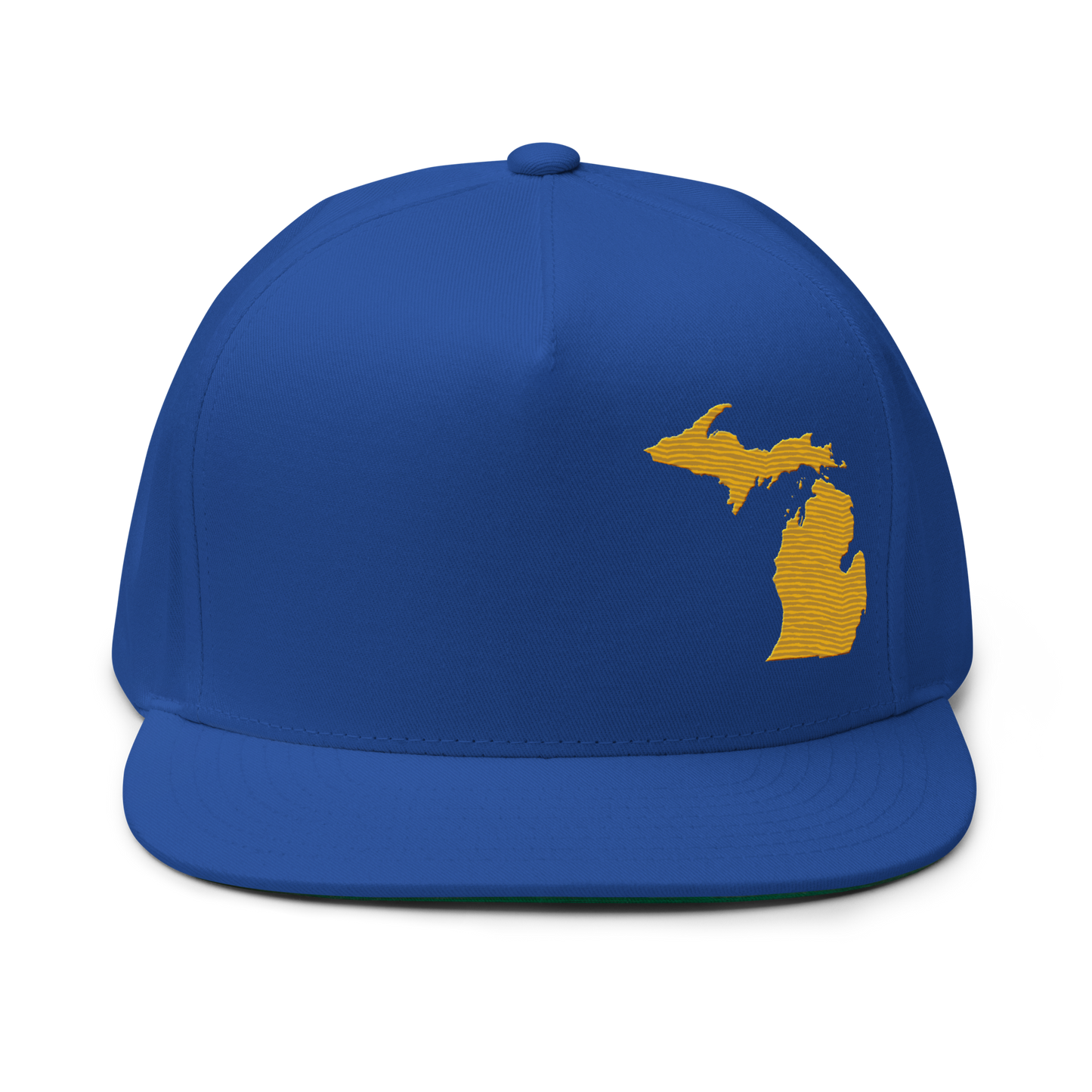 Michigan Snapback | 5-Panel - Gold Outline