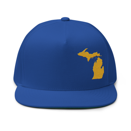 Michigan Snapback | 5-Panel - Gold Outline