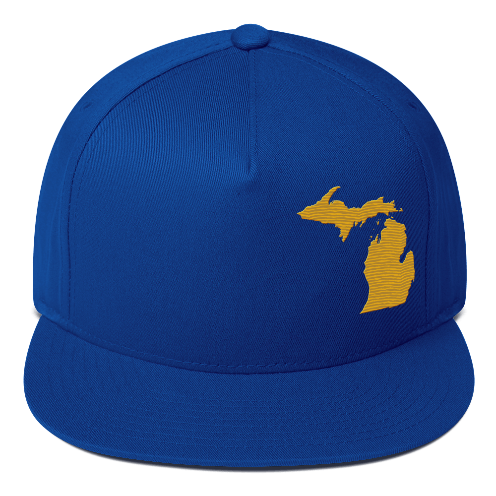 Michigan Snapback | 5-Panel - Gold Outline