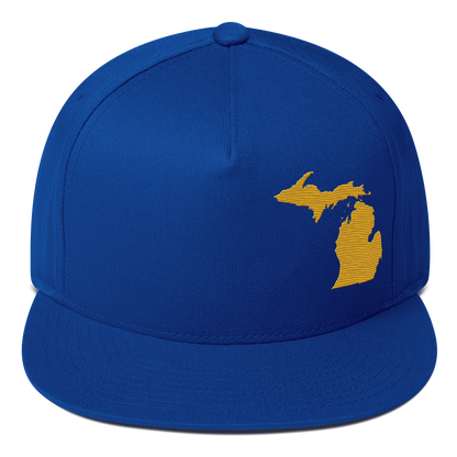 Michigan Snapback | 5-Panel - Gold Outline