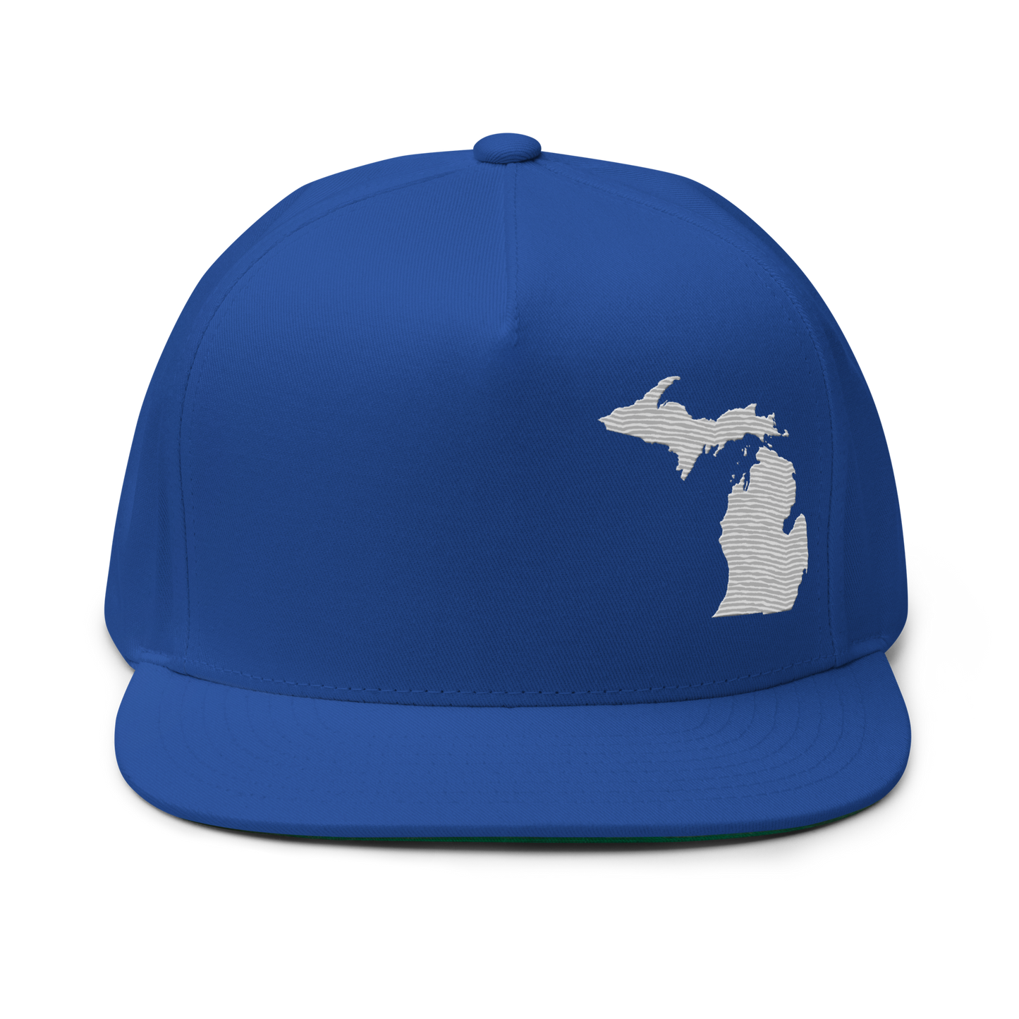 Michigan Snapback | 5-Panel - Platinum Outline