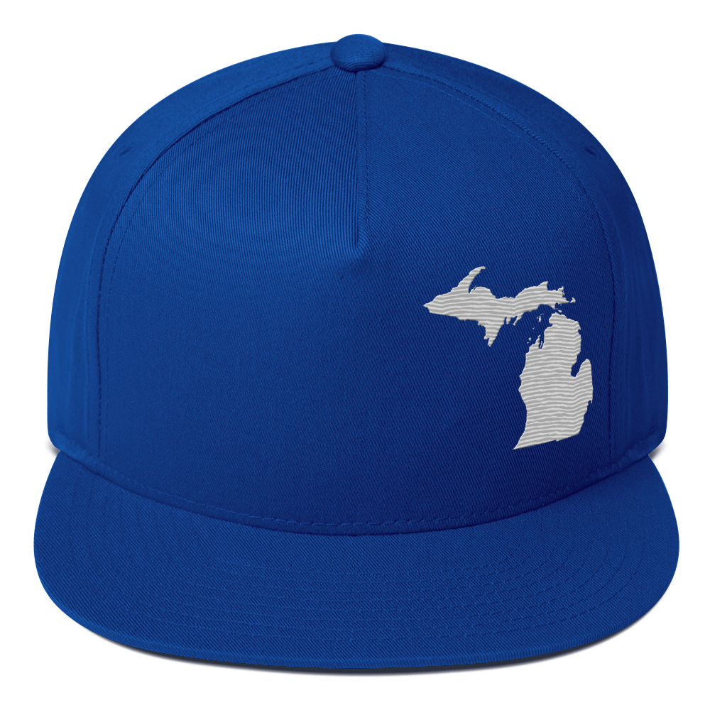 Michigan Snapback | 5-Panel - Platinum Outline