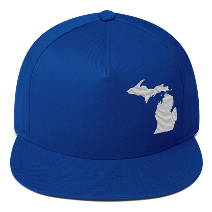 Michigan Snapback | 5-Panel - Platinum Outline