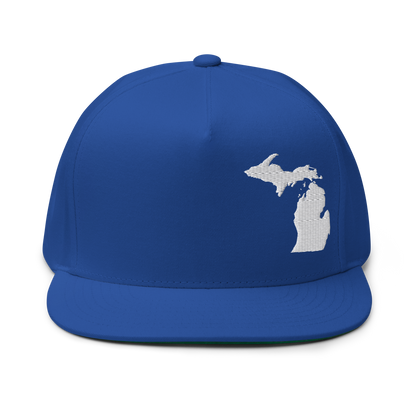 Michigan Snapback | 5-Panel - White Outline