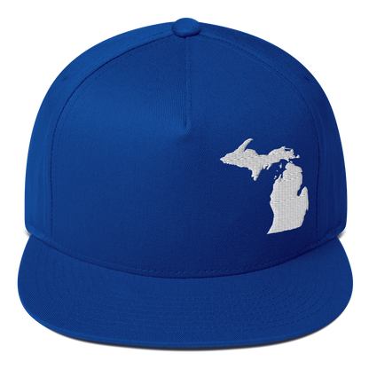 Michigan Snapback | 5-Panel - White Outline