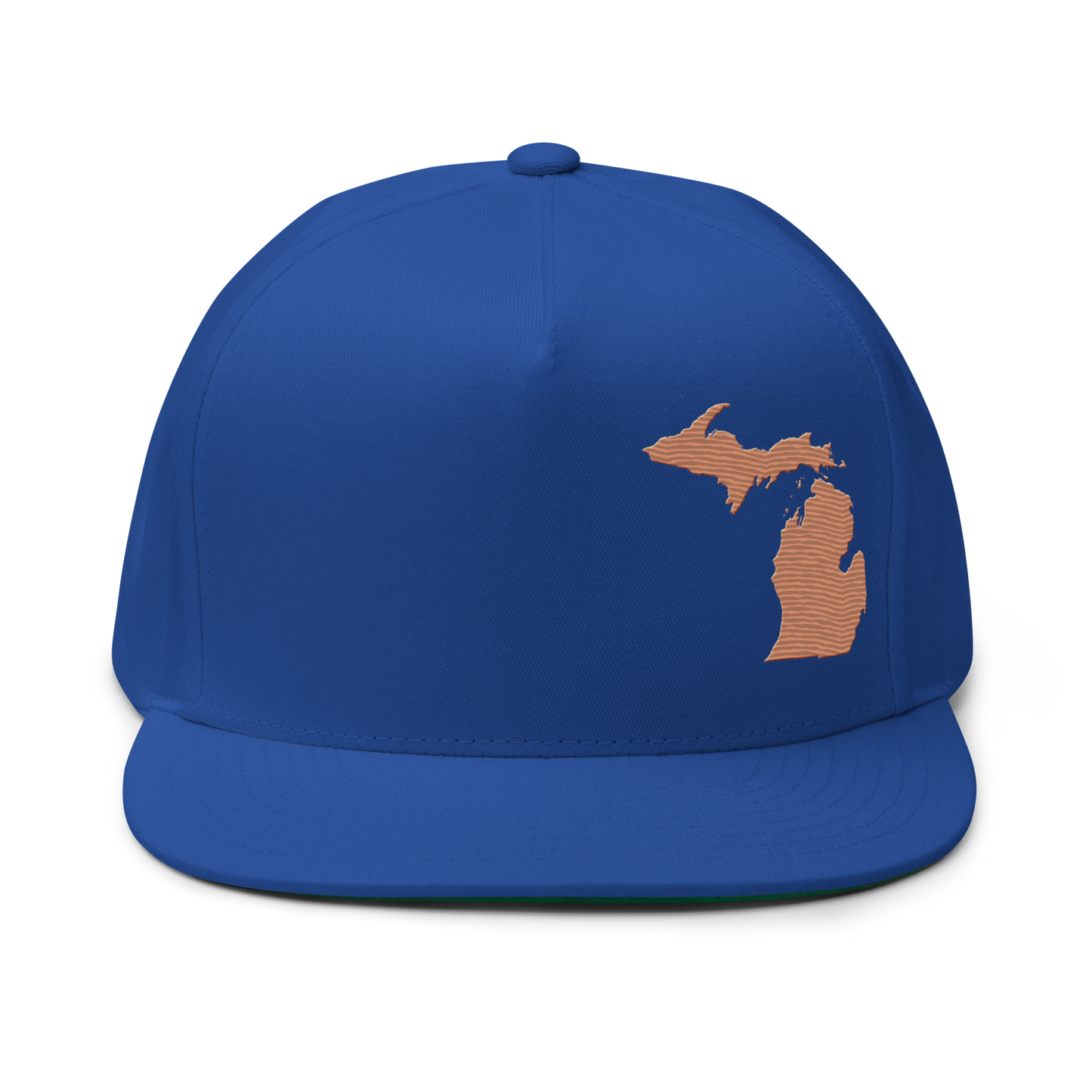 Michigan Snapback | 5-Panel - Copper Outline