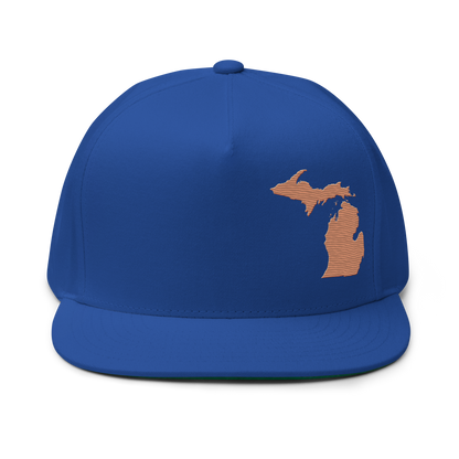 Michigan Snapback | 5-Panel - Copper Outline