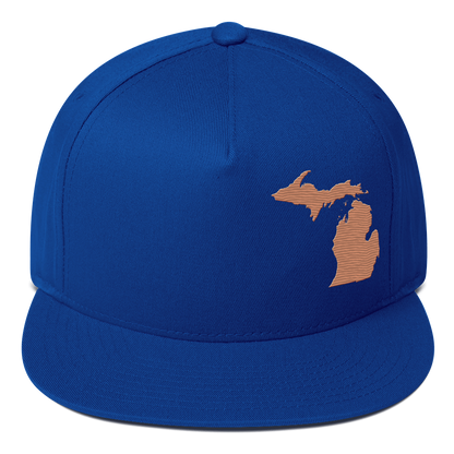 Michigan Snapback | 5-Panel - Copper Outline