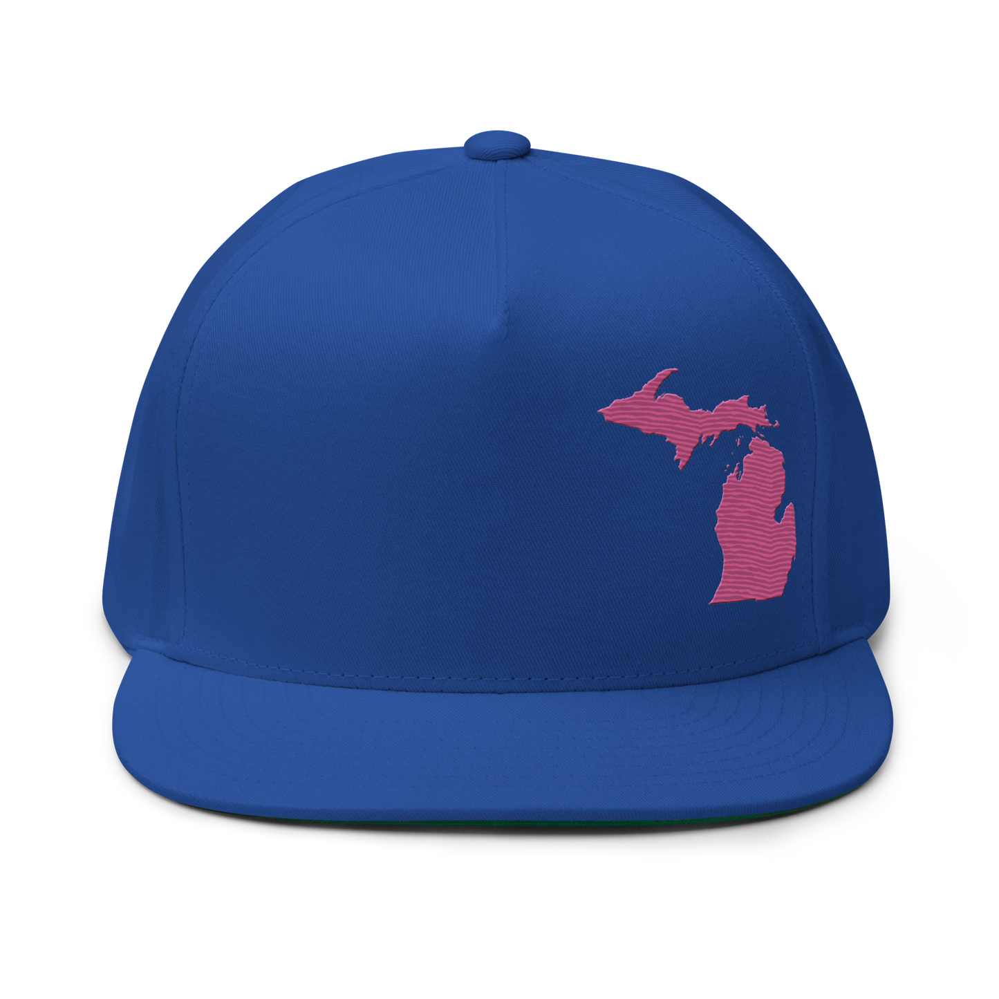 Michigan Snapback | 5-Panel - Apple Blossom Pink Outline