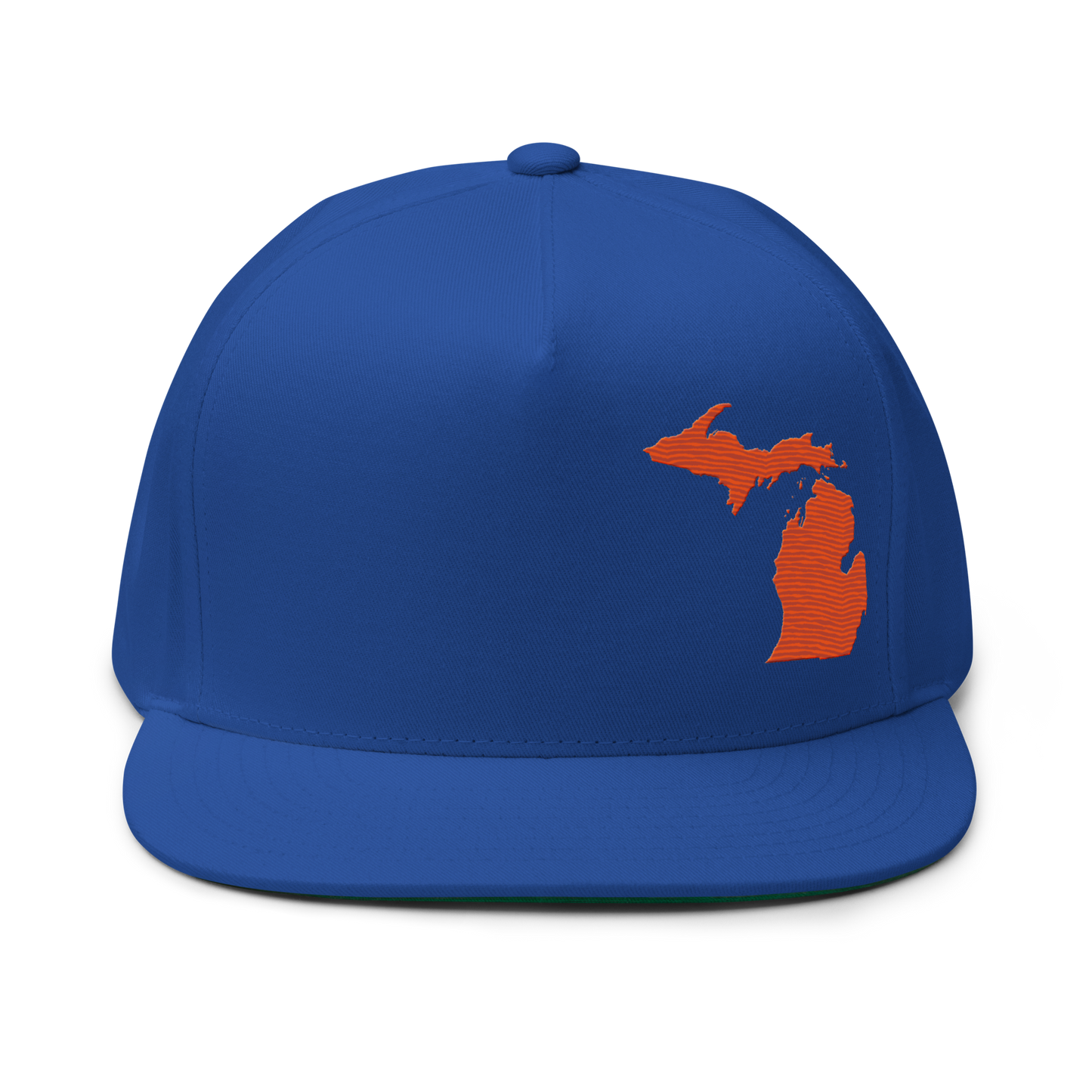 Michigan Snapback | 5-Panel - Maple Leaf Orange Outline