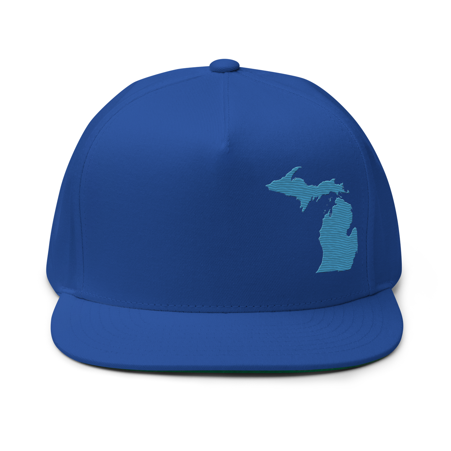 Michigan Snapback | 5-Panel - Traverse Blue Outline