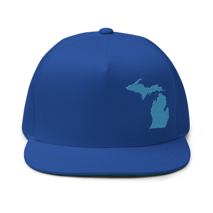 Michigan Snapback | 5-Panel - Traverse Blue Outline