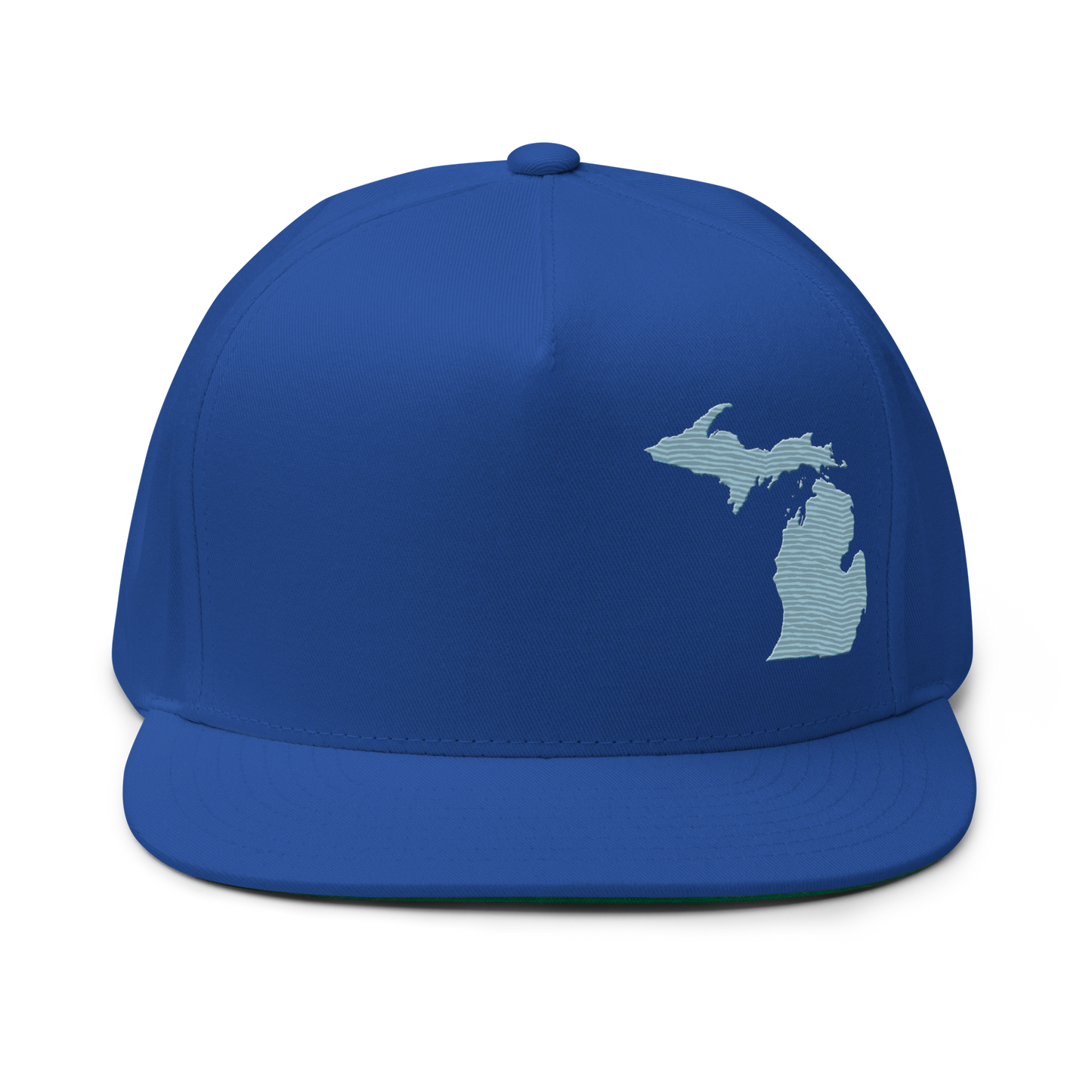 Michigan Snapback | 5-Panel - Opal Blue Outline