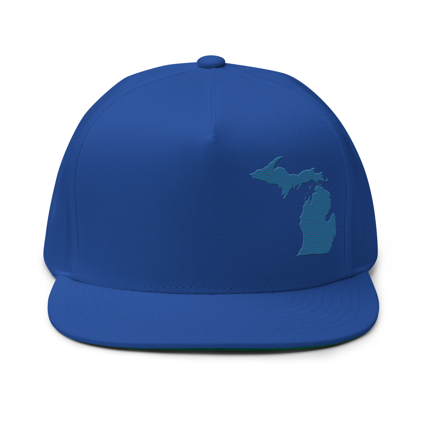 Michigan Snapback | 5-Panel - Blueberry Outline