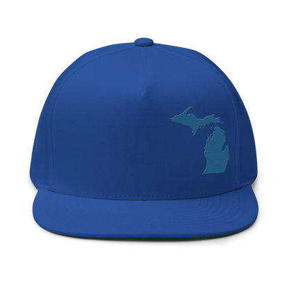 Michigan Snapback | 5-Panel - Blueberry Outline