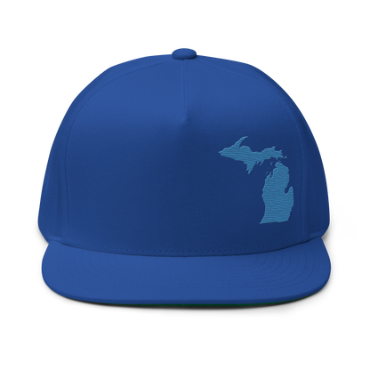 Michigan Snapback | 5-Panel - Superior Blue Outline