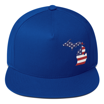 Michigan Snapback | 5-Panel - Patriotic Outline