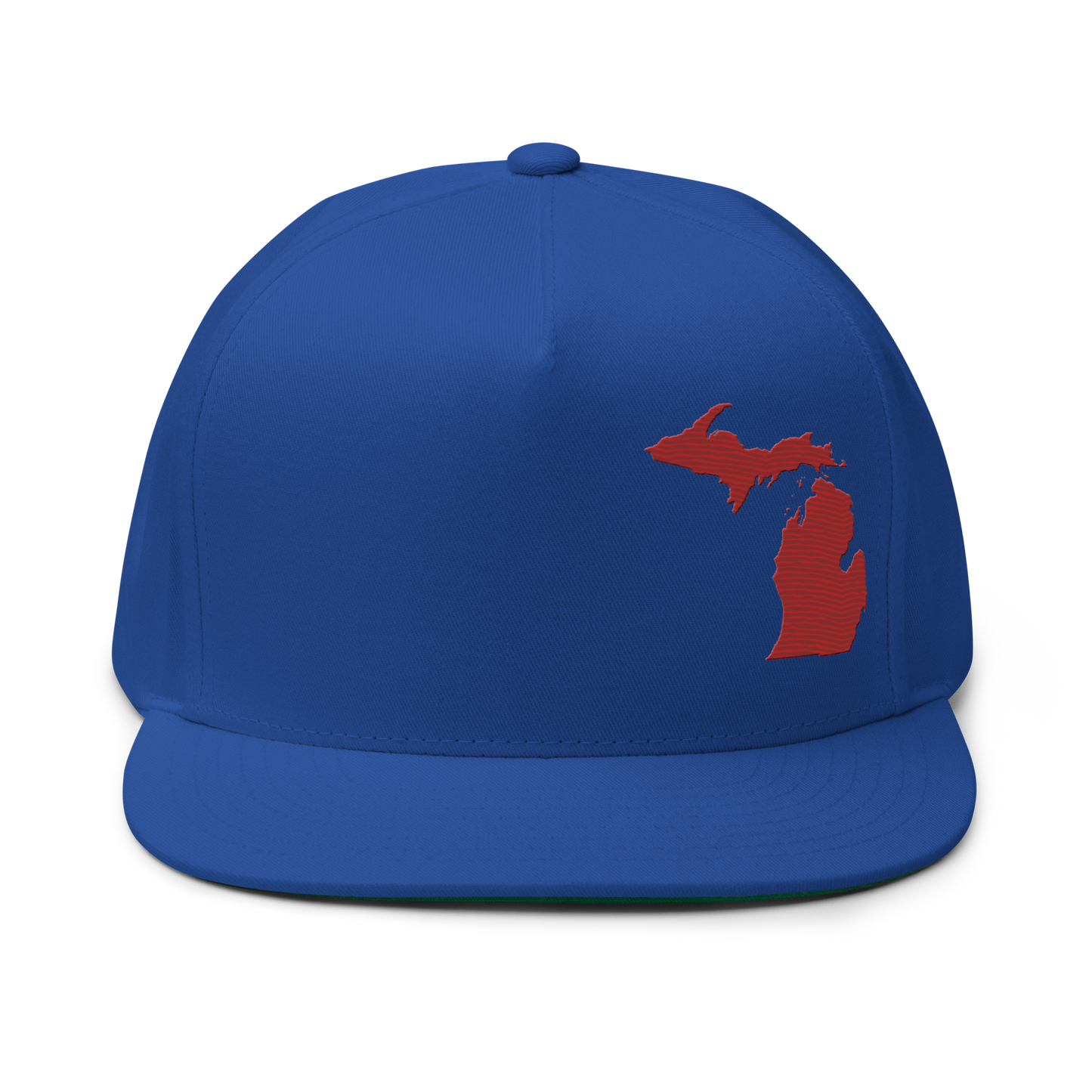 Michigan Snapback | 5-Panel - Thimbleberry Red Outline