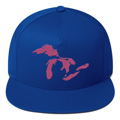 Great Lakes Snapback | 5-Panel - Apple Blossom Pink