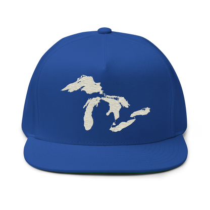 Great Lakes Snapback | 5-Panel - Ivory White