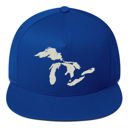 Great Lakes Snapback | 5-Panel - Ivory White