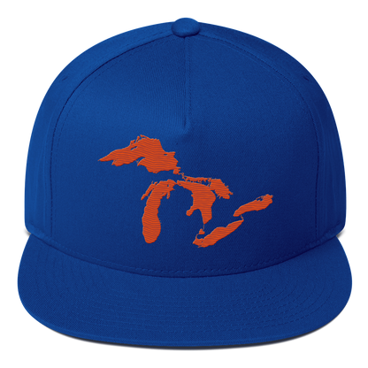 Great Lakes Snapback | 5-Panel - Maple Leaf Orange